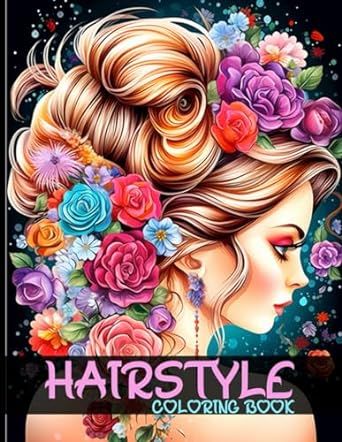Hairstyle Coloring Book: Trendy Hairstyle Coloring Pages With Different Hairstyles And Beautiful Faces Illustrations To Color And Relax